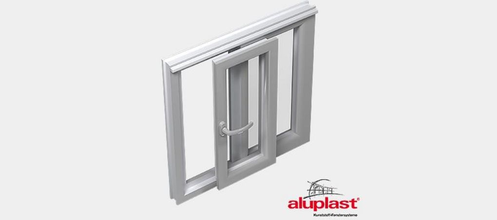 Parallel slide &amp; tilt door in parallel position