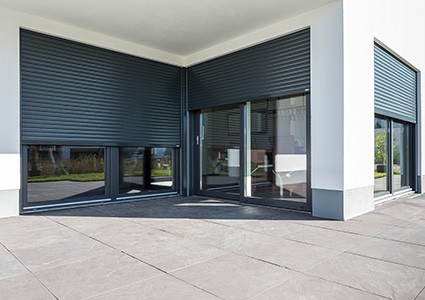 Parallel slide & tilt doors with roller shutter