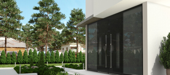 Energy efficient aluminium front door