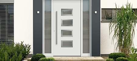 uPVC front door with good insulation