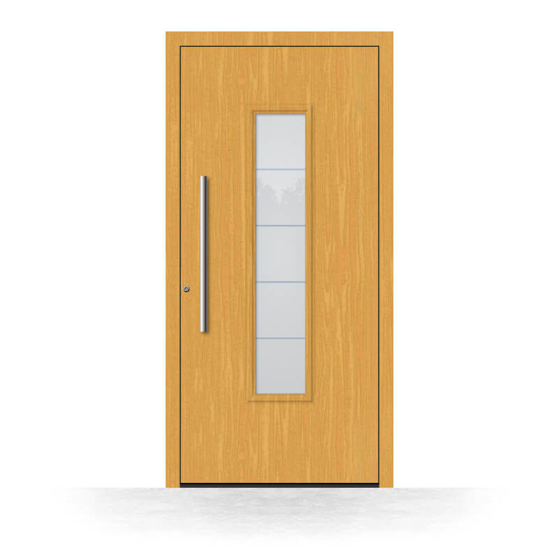 Wooden front door model Brisbane exterior view