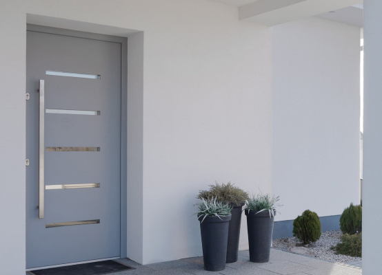 Aluminium front doors