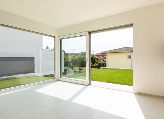 White patio door