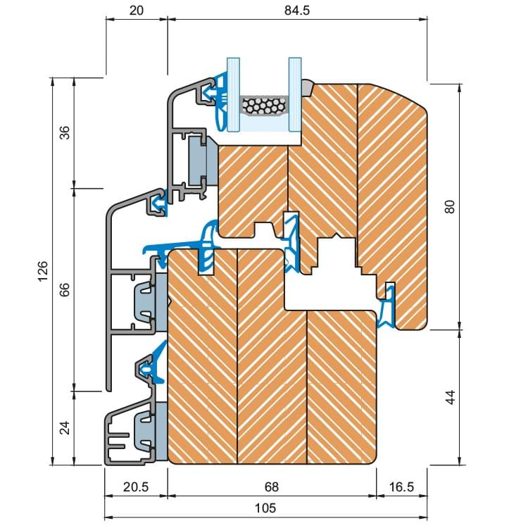 IDEALU Classicline IV 68 – profile section