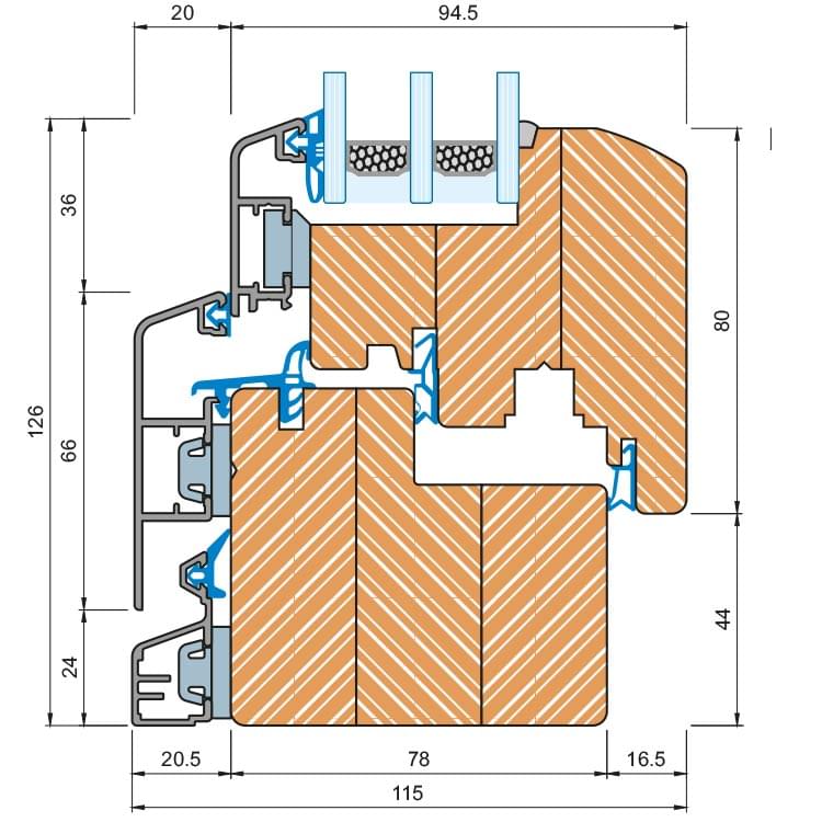 IDEALU Classicline IV 78 - profile section