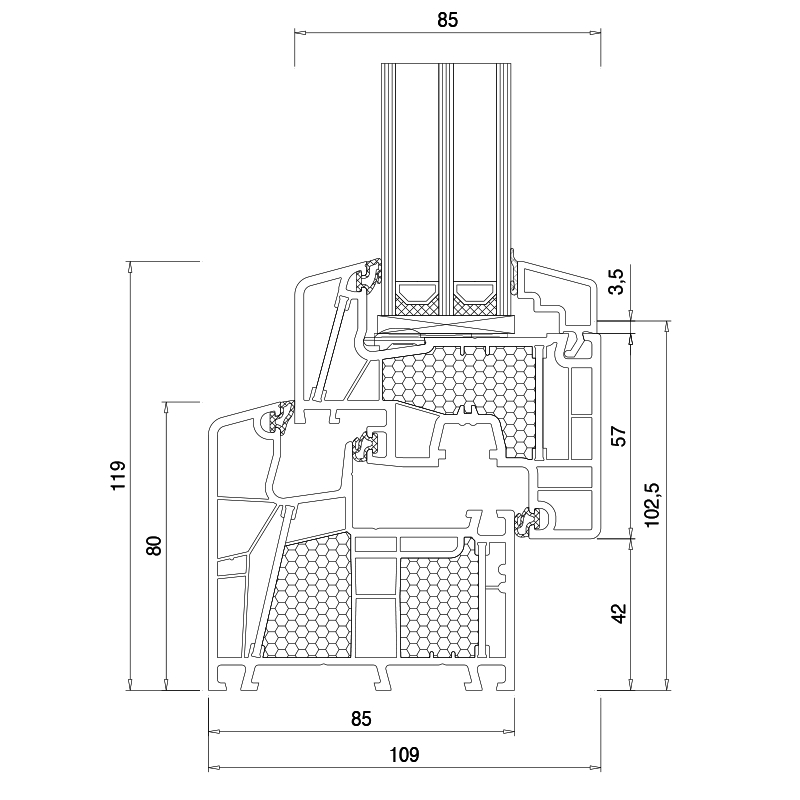 energeto 8000 ED - profile section