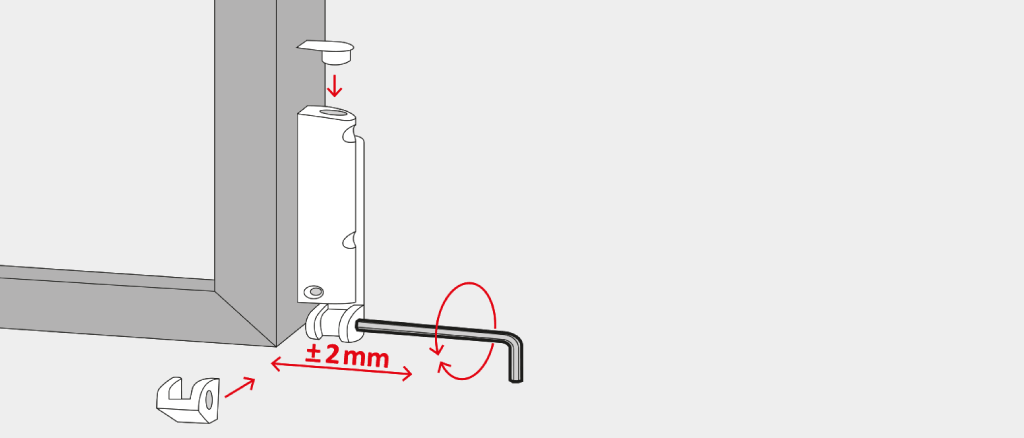 Adjust a patio door