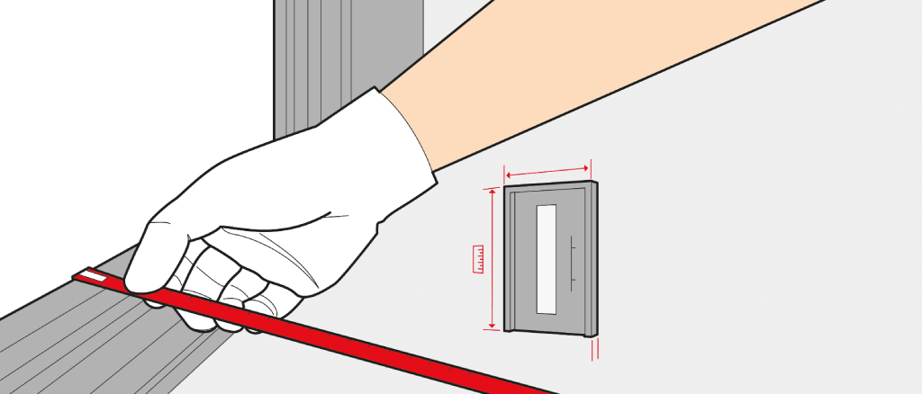 Measure the size of a front door