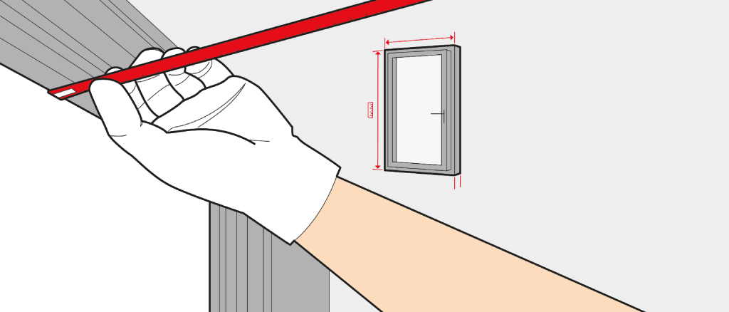 Measure the size of a patio door