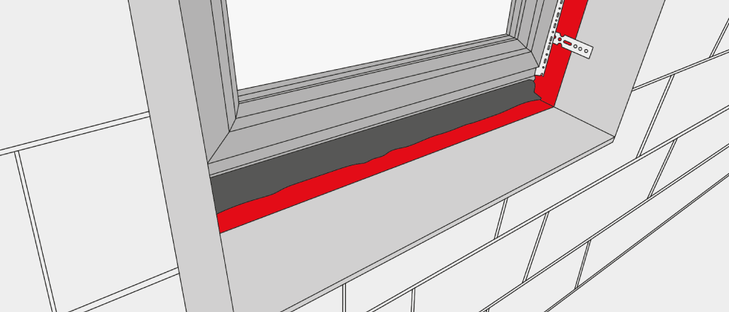 Prepare the installation of a window sill