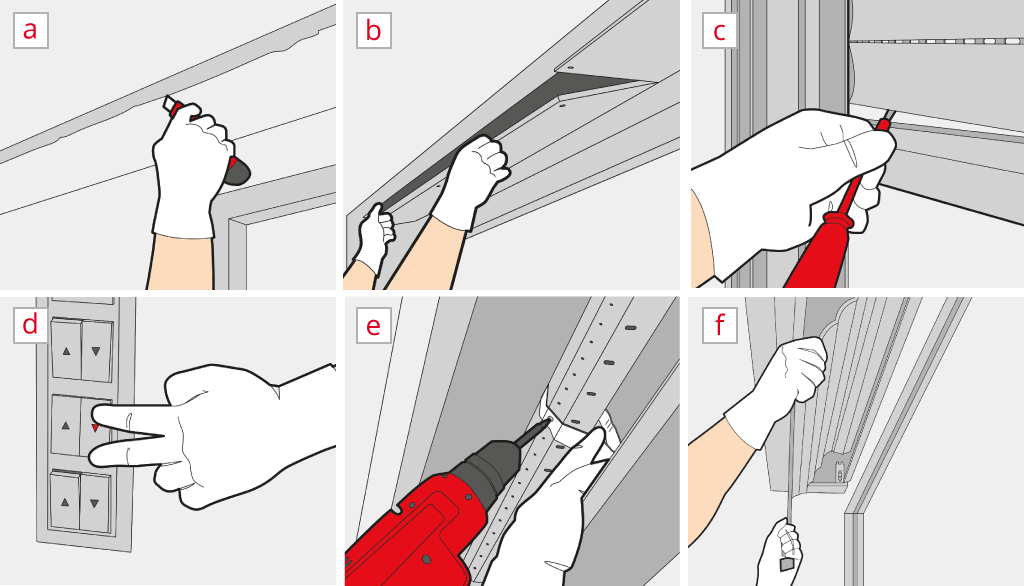 How to remove a roller shutter