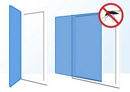 schematic fly screen for doors