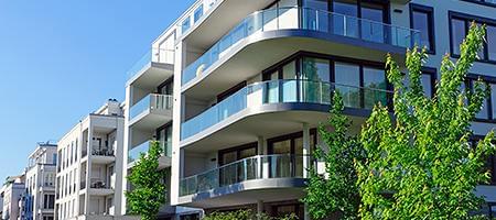 Balcony doors with soundproofing glazing