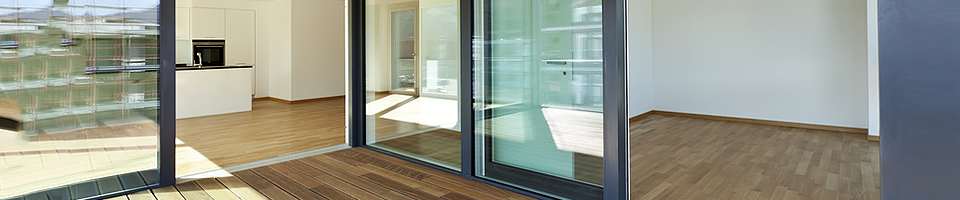 Sliding doors for balconies and terraces